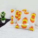 Colorful Pineapple Pom Pom Throw Pillow Cover Set of 2