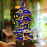 Blue & Beige Colorful Indie Cloth Lantern