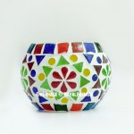 Handmade Ceramic Mosaic Tea Light Candle Holder