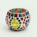 Unique & Decorative Mosaic Glass Tea Light Candle Holder