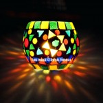 Star Art Work Mosaic Tea Light Candle Holder
