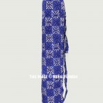 Blue Indigo Printed Eco Friendly Cotton Yoga Mat Bag