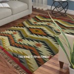 Triangle Pattern Indian Style Southwestern Area Rug 4X6 Ft