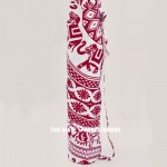 Maroon Elephants Ring Cotton Yoga Mat Bag Cover