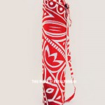 Red Tribal Print Yoga Mat Cover