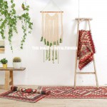 Green Dye Boho Chic Macrame Wall Hanging Tapestry