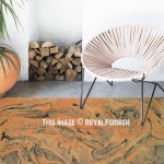 Bohemian 4X6 ft Marble Cotton Rug