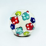 Colorful Decorative Ceramic Round Knob Set