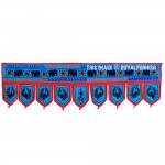 Turquoise Birds & Elephant Embroidered Indian Toran Door Hanging