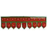 Elephant & Birds Embroidered Indian Door Hanging