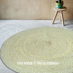 4 Ft Round Natural Jute Sisal Area Rug