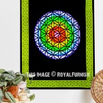 Multi Boho Celtic Circle Fabric Poster Tapestry