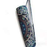 Multi Blue Ghoomar Elephant Mandala Circle Yoga Mat Bag