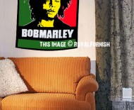 Bob Marley ONE LOVE Rasta Fabric Cloth Poster 30X40 Inch
