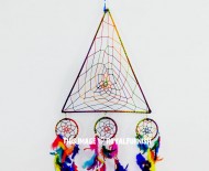 Colorful Triangle Shaped Dream Catcher