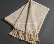 Beige Boho Soft Cotton Throw Blanket