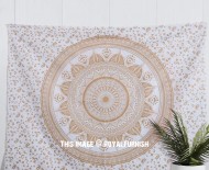 Gold Ombre Mandala Tapestry - Poster Size 30X45 Inch