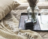 Rustic Farmhouse Cotton Chevron Blanket Throw with Fringe - 50 x 60 Inch for Everyday Use
