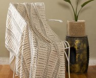 Chevron Arrow Boho Cotton Throw Blanket - 50X70 Inch