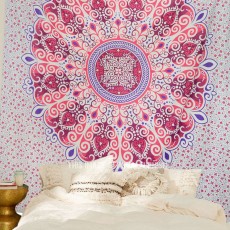 Pink & Purple Zumba Bohemian Mandala Tapestry