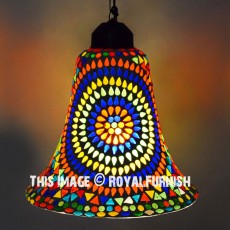 Baffling Shape Turkish Mosaic Pendant Light Lamp