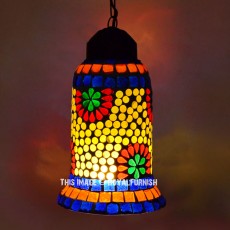 Mosaic Turkish Bell Pendant Light Lamp Shade