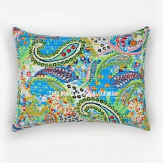 Turquoise Boho-Chic Paisley Standard Pillow Covers Set of 2 - 20X26 Inch