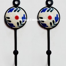 Mini Wave Ceramic Round Key Holders Set of 2