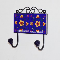 Blue Vintage Inspired Uncommon Decorative Wall Hook
