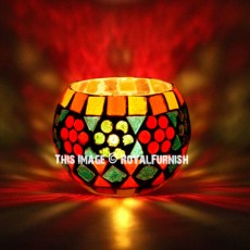 Decorative Mosaic Votive Candle holder