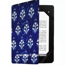 Blue Floral Printed Amazon Kindle Paperwhite Cover