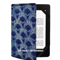 Blue Leaves Printed Kindle Paperwhite Cover for All 2012, 2013, 2015 and 2016 Versions