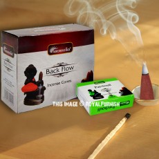 Patchouli Backflow Incense Cones Natural Fragrant Cones Set of 12 Boxes