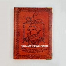 Brown Kristopher Ho Ship Genuine Leather Journal - Lined Diary Notebook