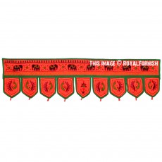Orange & Green Bohemian Outdoor Indoor Indian Toran Door Hanging Valance