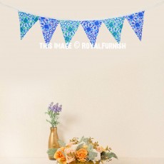 Multi Cotton Bohemian Fabric Bunting for Party Decoration