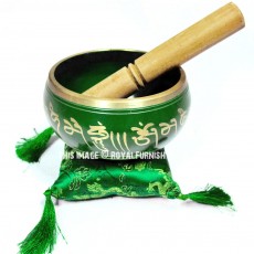 Hand Painted Tibetan Singing Bowl for Sound Therapy and Meditation