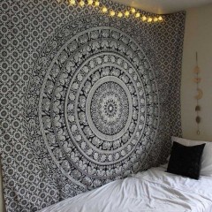 WALL DECOR HIPPIE TAPESTRIES BOHEMIAN MANDALA TAPESTRY WALL HANGING INDIAN THROW 