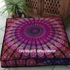 Mandala Square Floor Pillows Extra Large 36 Inch Floor Cushions