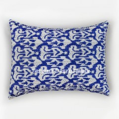 Blue ZigZag Printed Boho Inspired Standard Pillow Cover Set of 2