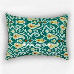 Decorative Green Paisley Printed Standard Pillow Sham Set of 2