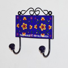 Blue Vintage Inspired Uncommon Decorative Wall Hook