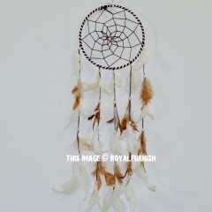 Brown & White Small Size Dream Catcher