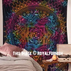 Multi Full Large Rangavalli Mandala Wall Tapestry