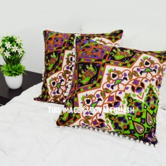 3D Star Decorative Pom Pom Throw Pillow Cover Set of 2