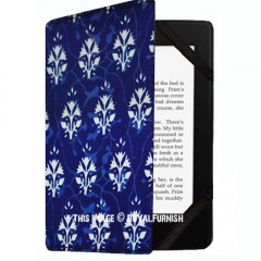 Blue Floral Printed Amazon Kindle Paperwhite Cover