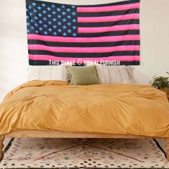 Multi Boho colorful American Flag Tapestry Wall Hanging