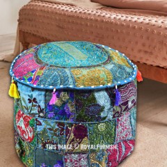 Details about   Indian Ombre Cotton Mandala Ottoman Pouffe Floor Bohemian Round Foot Stool Cover 