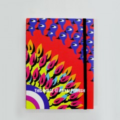 Red & Blue Medallion Handmade Paper Diary Journal