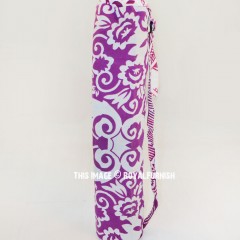 Pink Bohemian Floral Yoga Mat Bag Cover